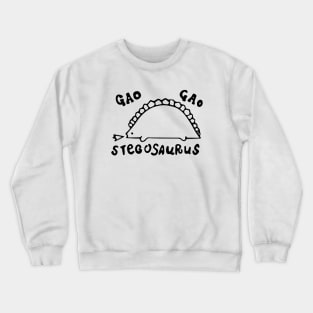 Air Yukito Kunisaki Gao Gao Stegosaurus black borderless ver. Crewneck Sweatshirt